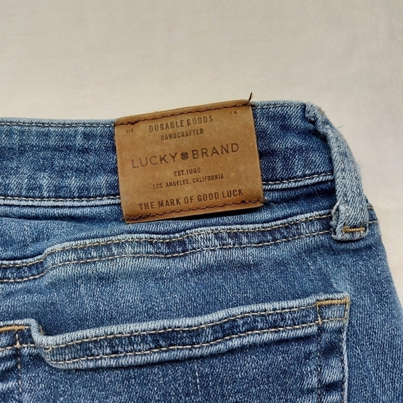 LUCKY BRAND WOMEN'S BLUE CHEVILLE LOLITA SKINNY ANKLE JEANS SIZE 4/27 *SEE NOTES - Picture 4 of 9
